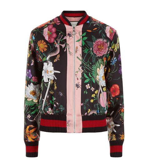 gucci snake bomber jacket|Gucci bomber jacket women.